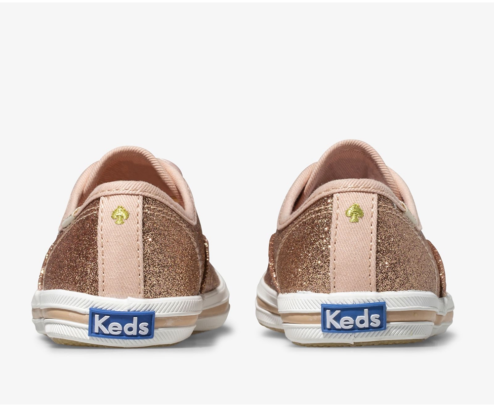 Zapatillas Keds Niños Rosas Doradas - Kate Spade New York Champion Glitter - 846-LBVDNH